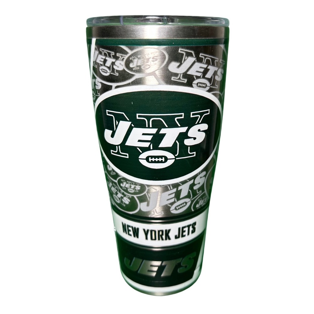 New York Jets NFL 30oz Stainless Steel Insulated Tumbler Double Wall Vacuum Seal